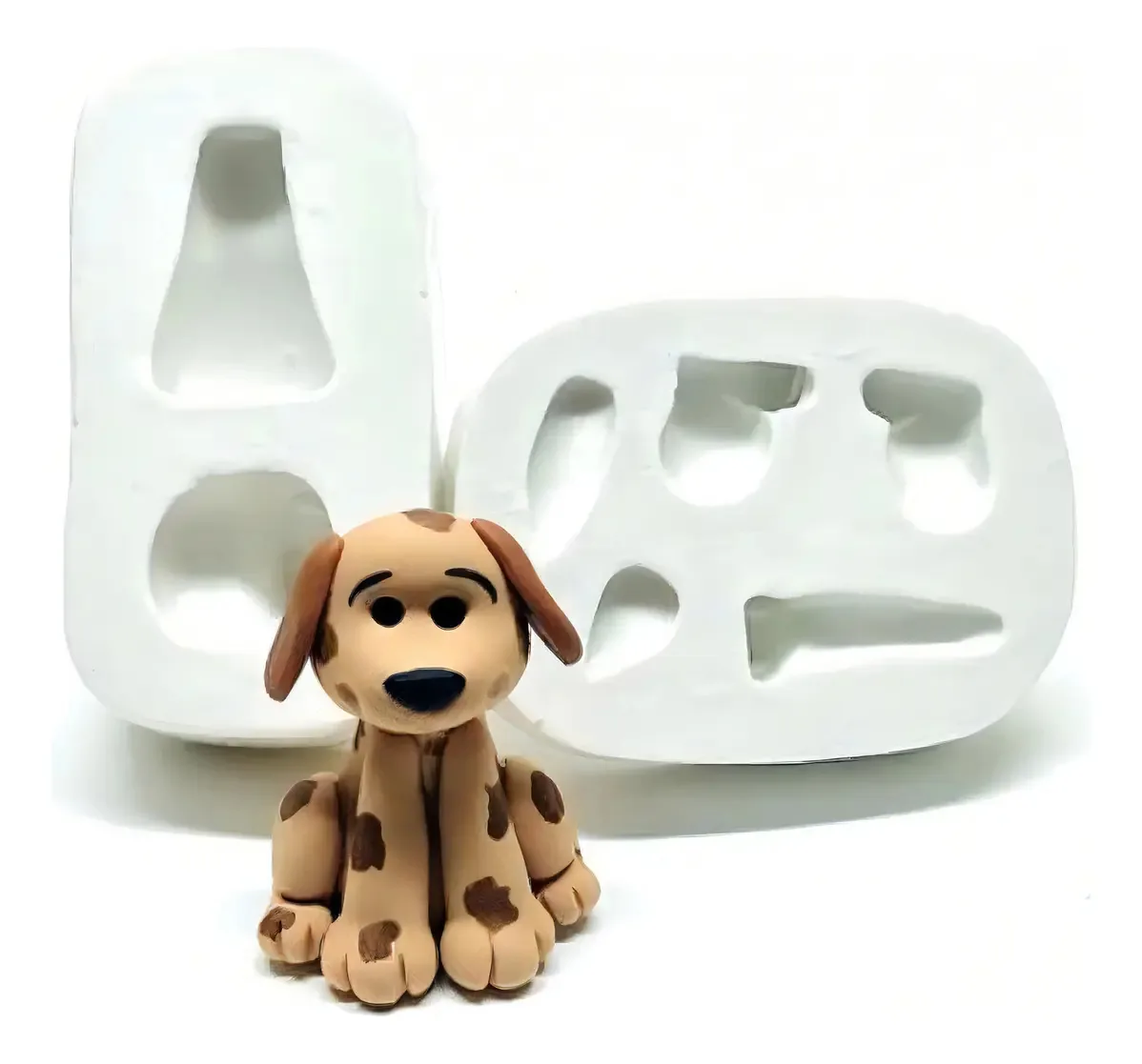 Molde De Silicone Cachorro Sentado
