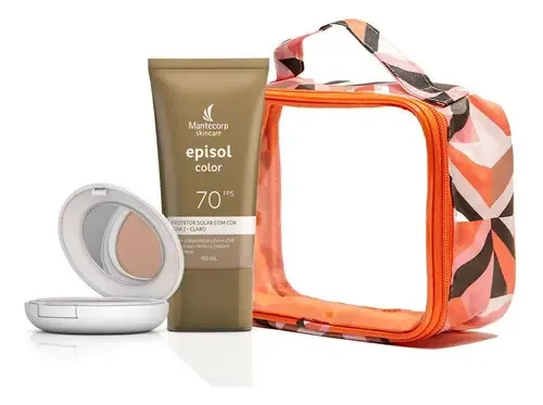 Kit Nécessaire+ Proteção Solar Episol Color Tom 2