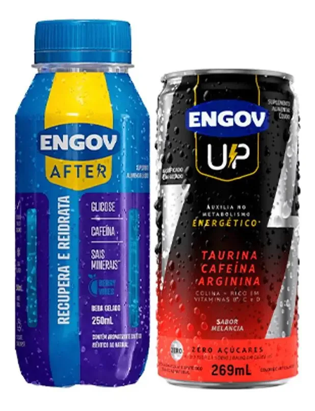 Kit Bebidas Engov: After Berry Vibes e Up Melancia para Reenergizar