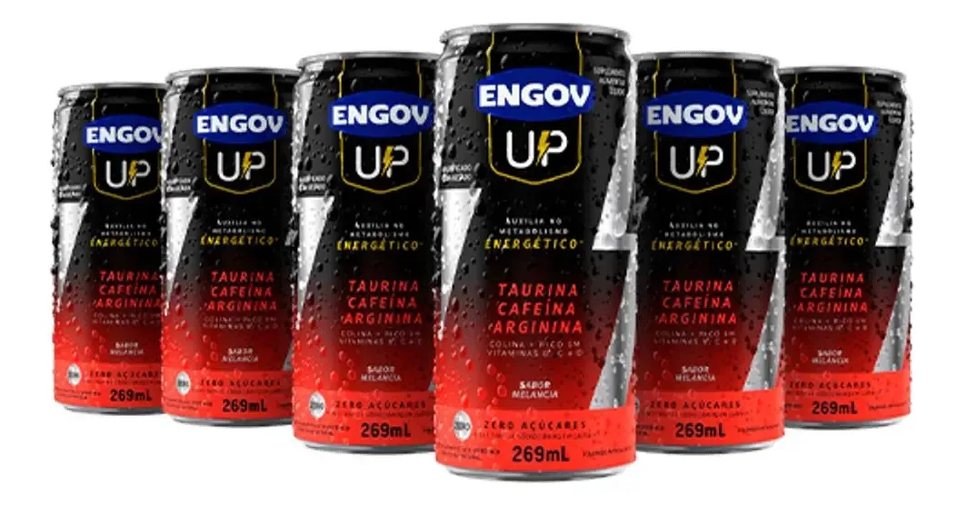 Kit Energético Engov Up Melancia 06 Unidades 269ml