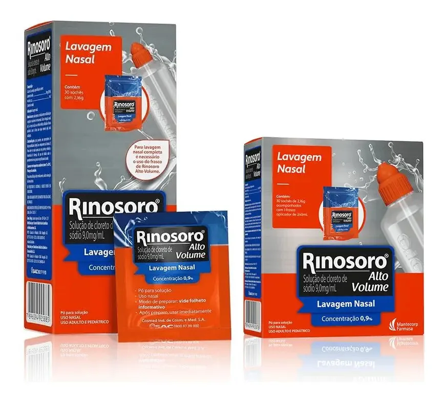 Kit Rinosoro Alto Volume 60 Sachês + Frasco 250ml