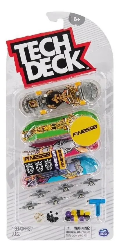 Skate de Dedo Sunny Tech Deck Finesse para Colecionar