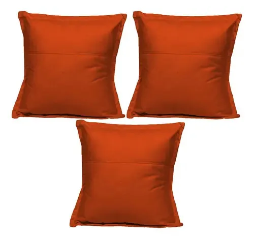 Kit 3 Almofadas Decorativas Para Sala 42cm Suede Terracota