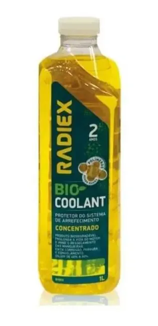 Aditivo Radiador Concentrado Radiex Amarelo Flex Gasolina Gnv 1L
