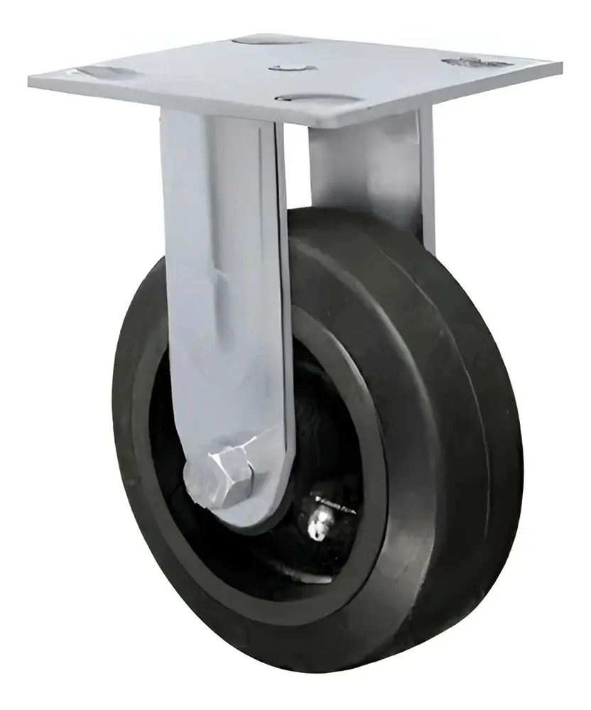 Rodízio Fixo Schioppa de 6" para Carrinhos com Placa, 300 Kg