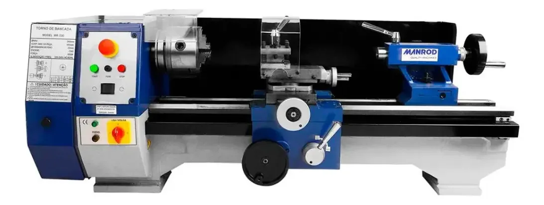 Torno Mecanico De Bancada 550 Mm Mr-330 Manrod
