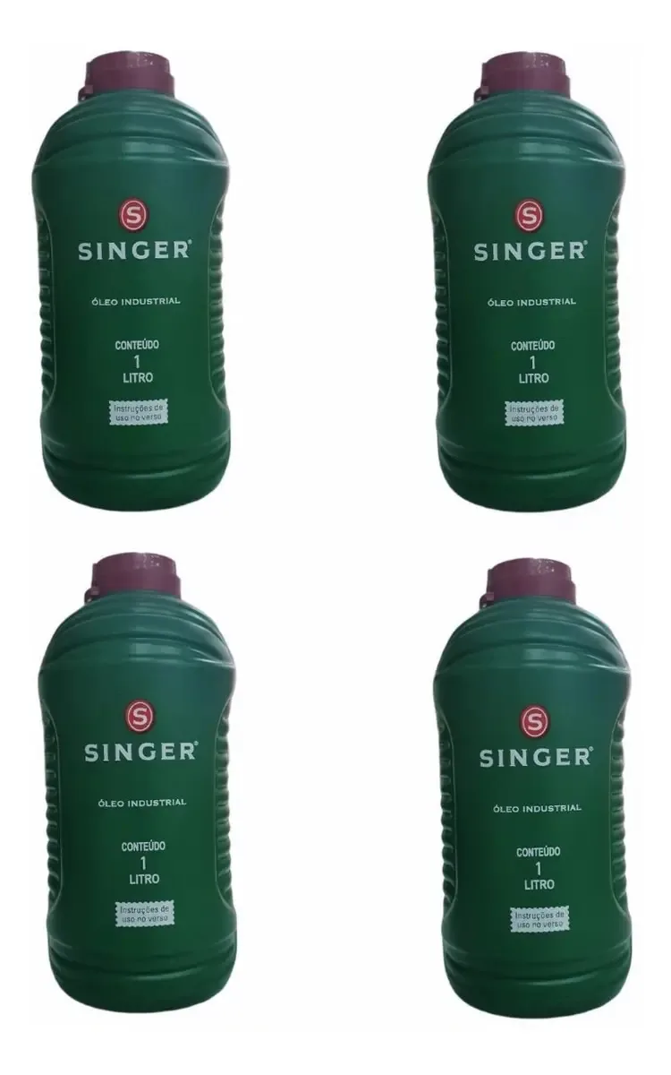 4 Óleo Singer Industrial Lubrificante 1 Litro