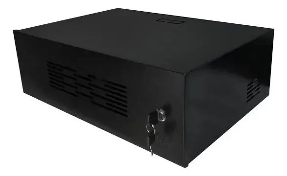 Mini Rack 3u Parede Ventilado Max Eletron Cftv Informatica Padrão 19