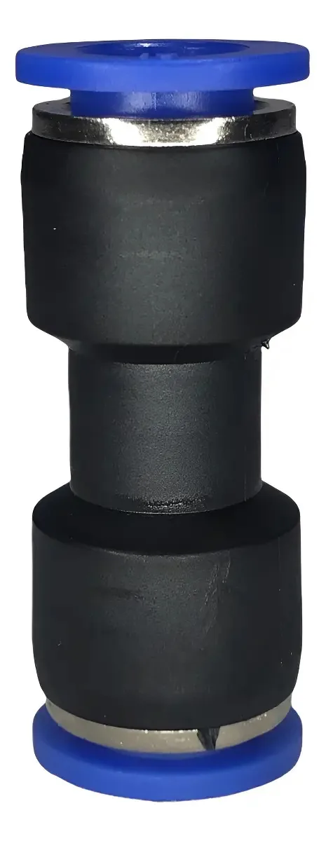 5 Conexão Pneumática União Tipo Emenda 10mm Plástica