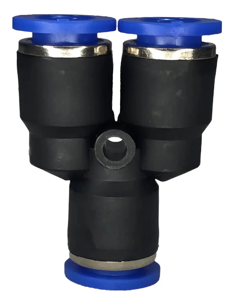 Conexões Pneumáticas Fluir União Y 8mm Engate Rápido 2 Unidades