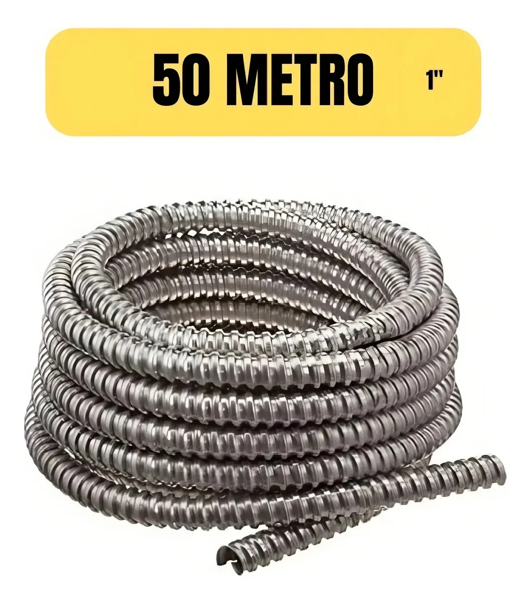Sealtubo Metalico Flexivel 1 Polegada 50 Metro Sem Capa