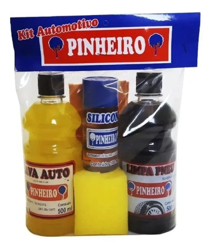 Jogo De Limpeza Automotiva Com 6 Produtos Pinheiro