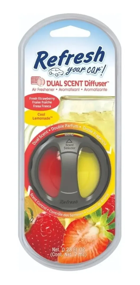 Perfume refrescante para difusor automático Fragrância dupla de morango e limão Fragrância de limão e morango