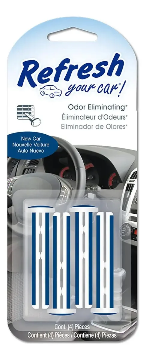 6 Refresh Aromatizador Elimina Odores e Aroma de Carro