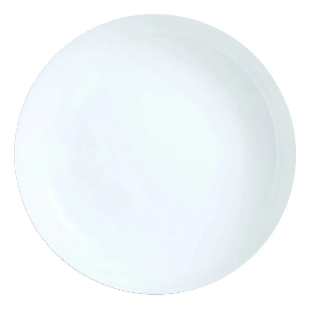 Placa profunda de vidro opalino Couscous Luminarc White F Time 25 cm - Branco - Vidro opal/cuscuz