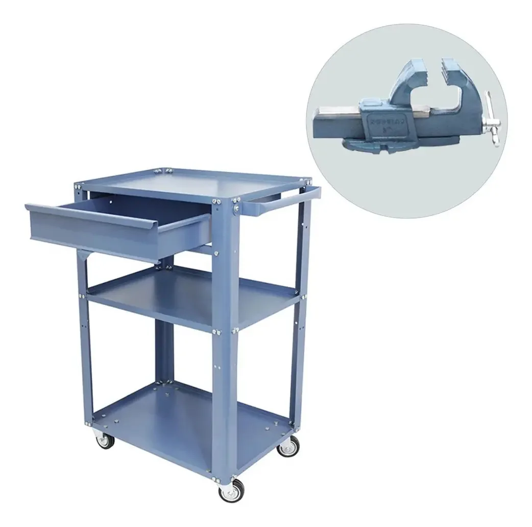Kit Carrinho Aberto Nc-1 E Morsa Fixa Mr-3 Mecânico Marcon