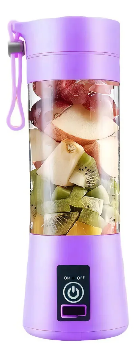 Liquidificador pessoal portátil recarregável USB Violet Juices and Shakes