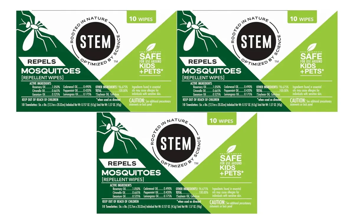 O caule repele mosquitos: toalhetes repelentes de mosquitos C