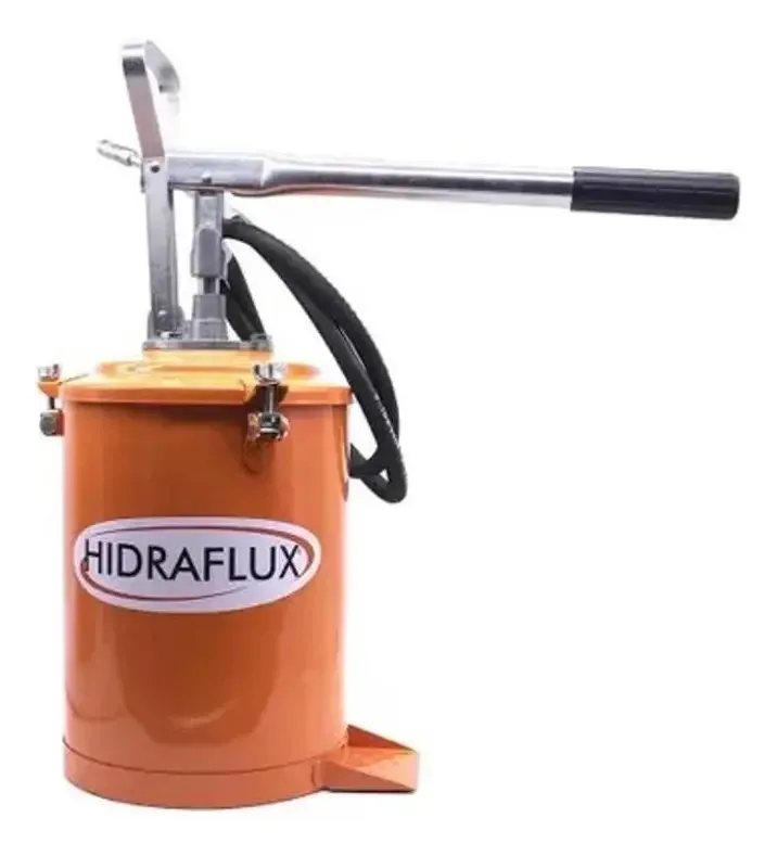Engraxadeira Manual Hidraflux 7L Bomba Graxa Aço Inoxidável