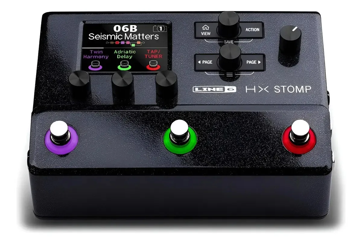 Processador multiefeitos Hx Stomp com mais de 300 efeitos