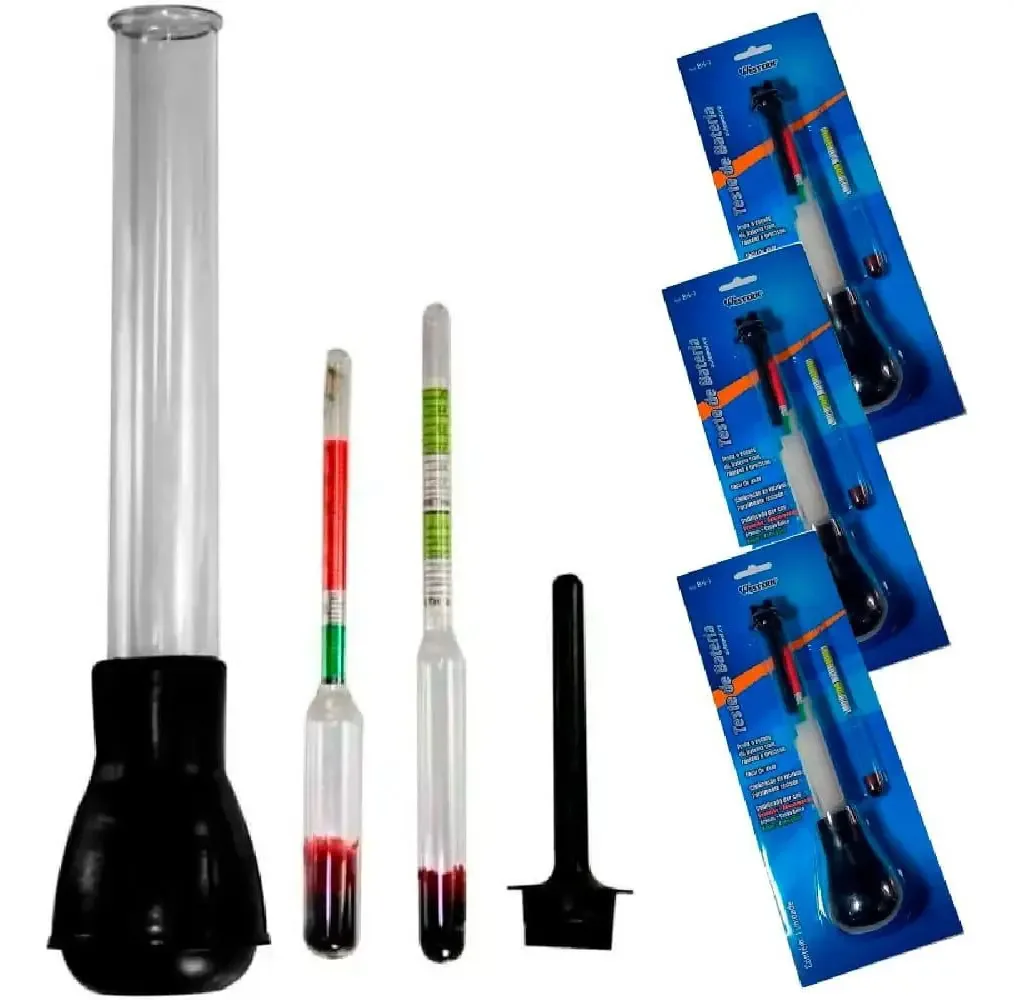 Kit 3 Densímetros Analógicos Para Teste Bateria Bh-1 Western