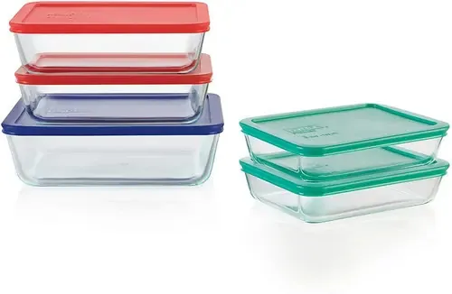 Recipiente de alimentos de vidro Pyrex