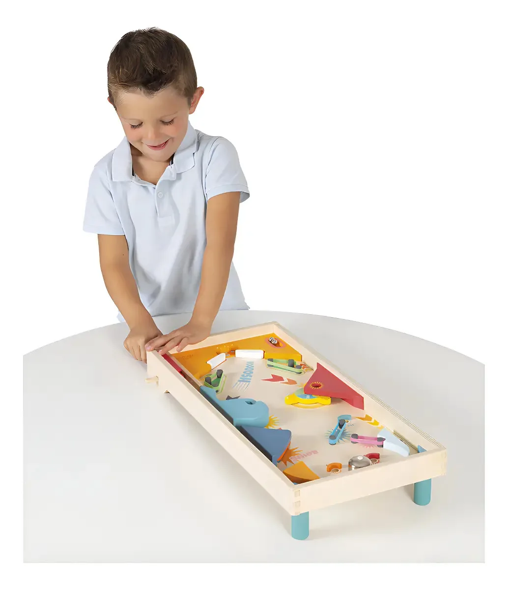 Pinball De Madeira Infantil Brinquedo Educativo Janod
