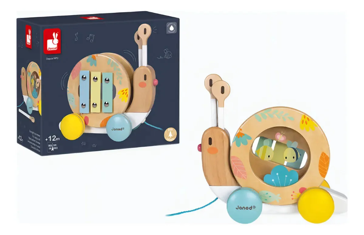 Caracol Musical De Puxar Educativo Janod