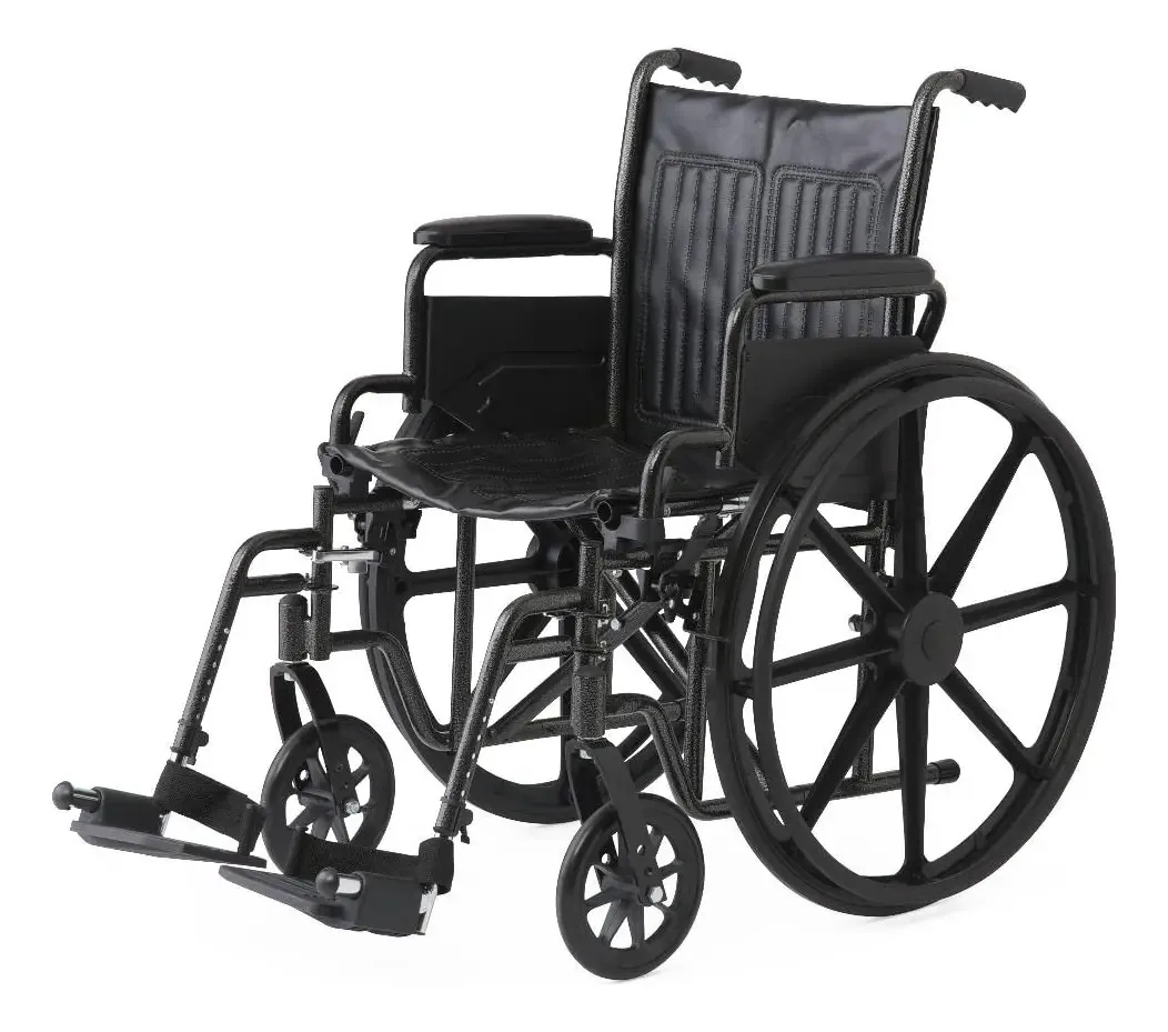 Cadeira de rodas manual Medline K1186V22S na cor preta