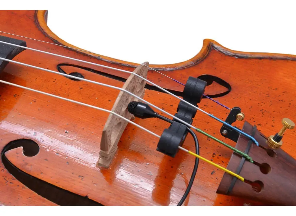 Microfone Profissional Zion Violino E Viola ** Liquidação Preto