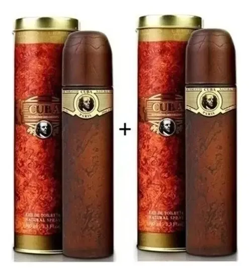 Kit 2 Perfumes Cuba Paris Importados 100ml Gold
