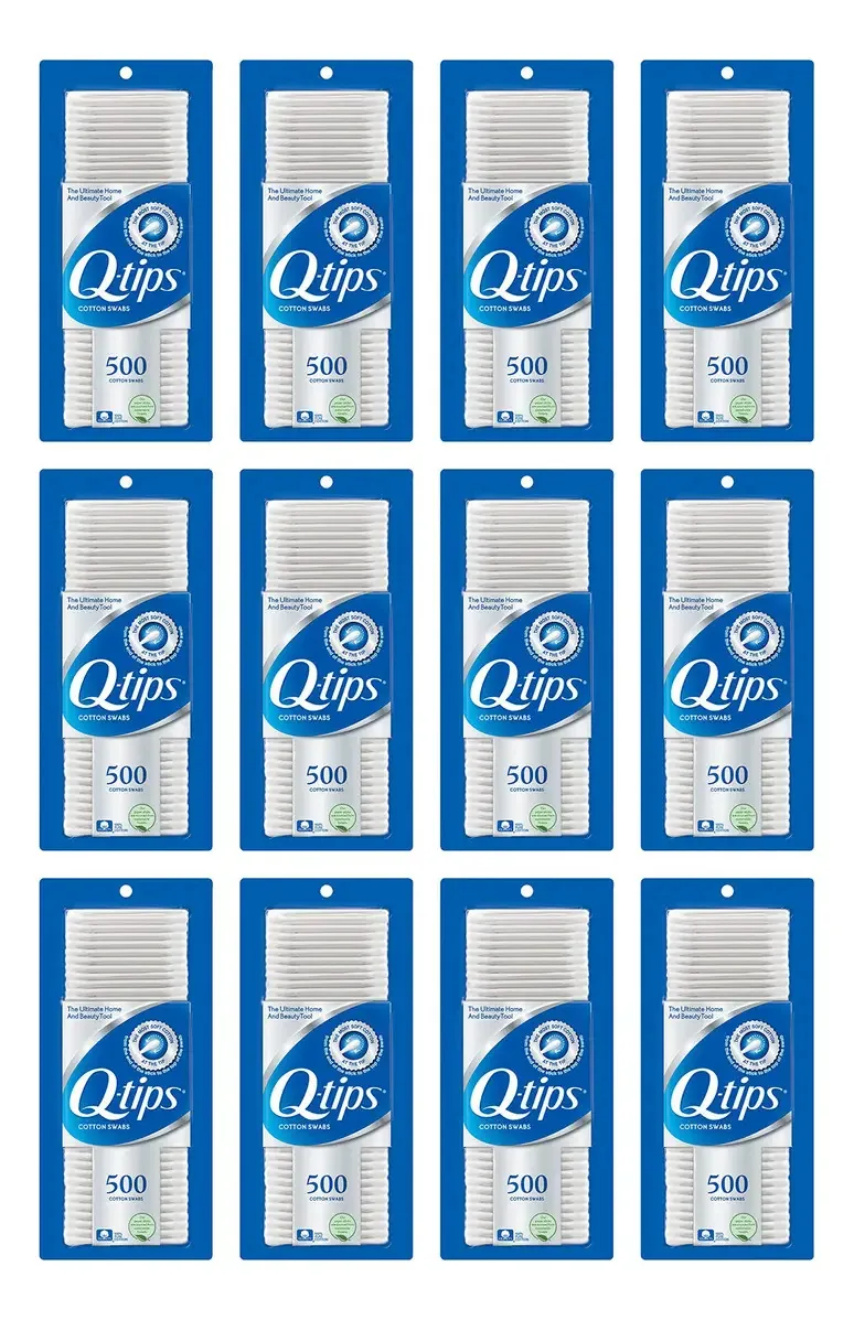Q-tips - Hastes de algodão para higiene e cuidados de beleza