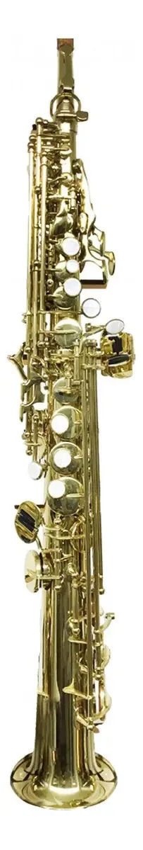 Saxofone Soprano Silvertone Slsx008 Straight Duplo Lacado