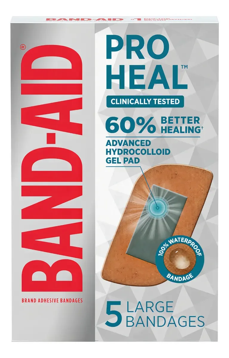 Band-aid Brand Pro Heal - Curativos Adesivos Com Almofada