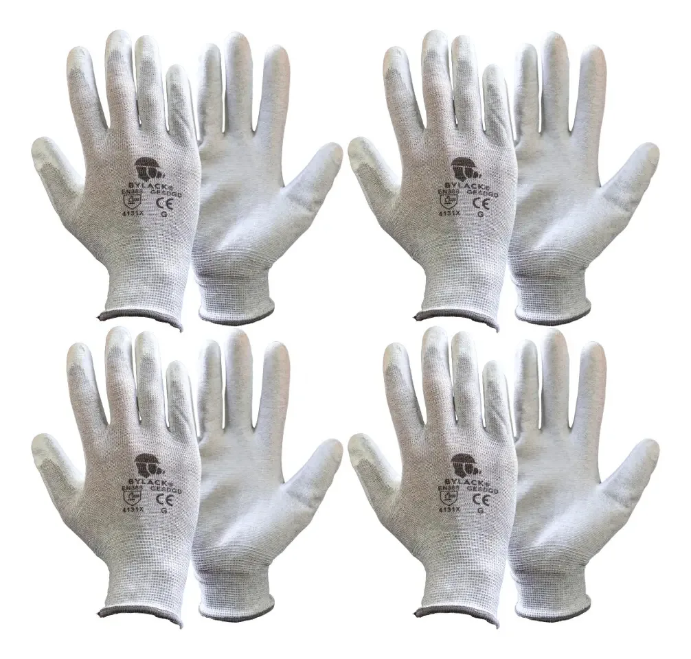 Luvas antiestáticas Esd Bylack, 4 pares