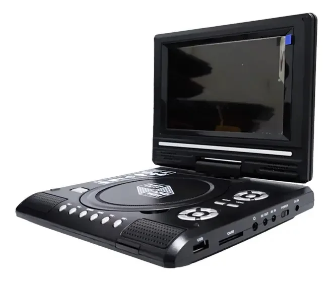 Leitor De Dvd Portátil 7.8 Na Tela Rádio Fm E Jogos