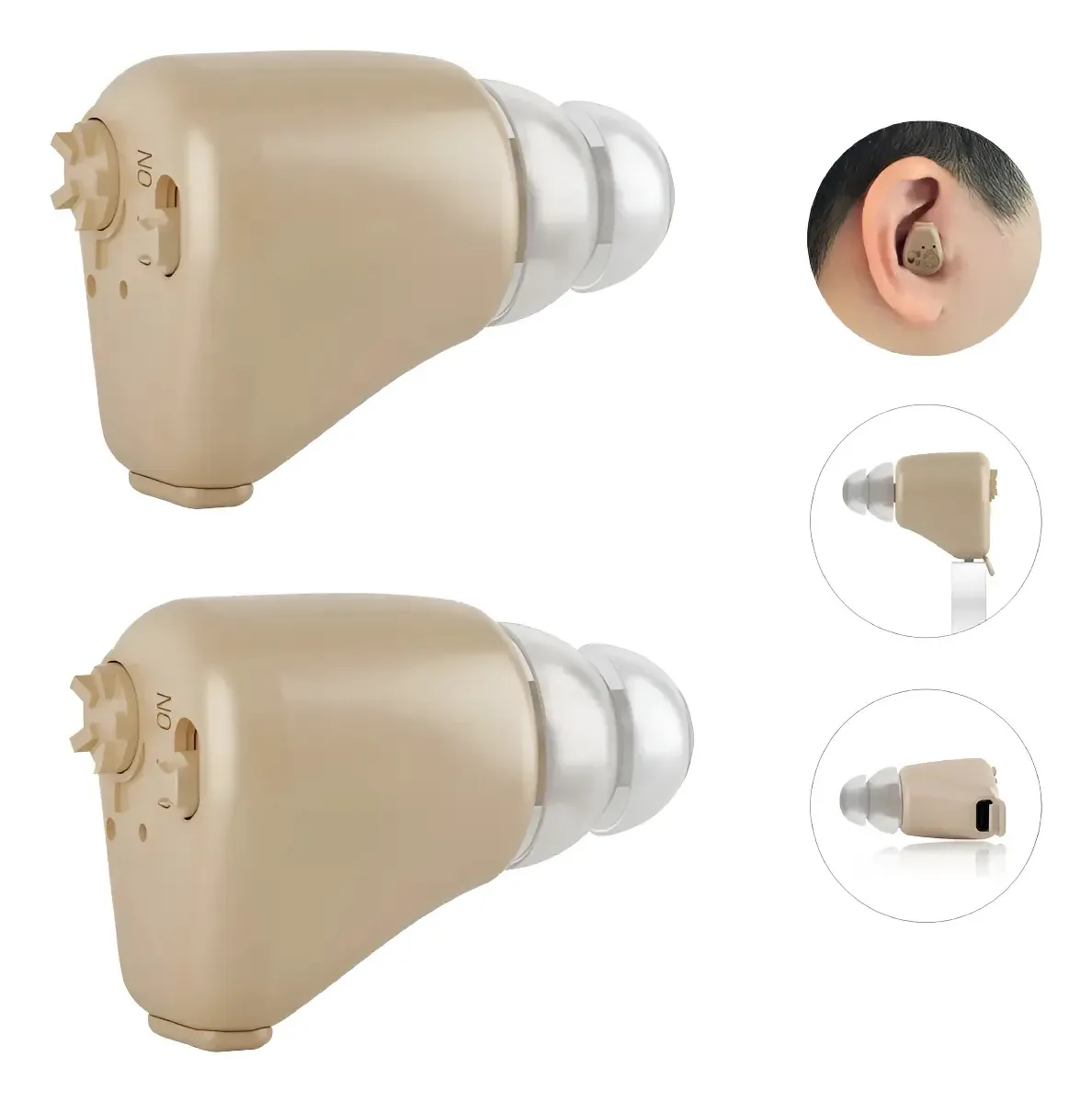 Fone de ouvido X2 Wireless Nude Amplifier para surdos e ouvintes acústicos