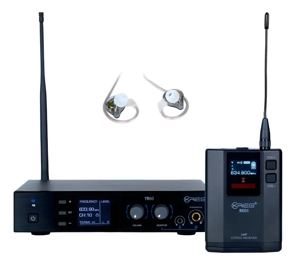Sistemas de monitoramento sem fio Krieg TR-60 + REC-6