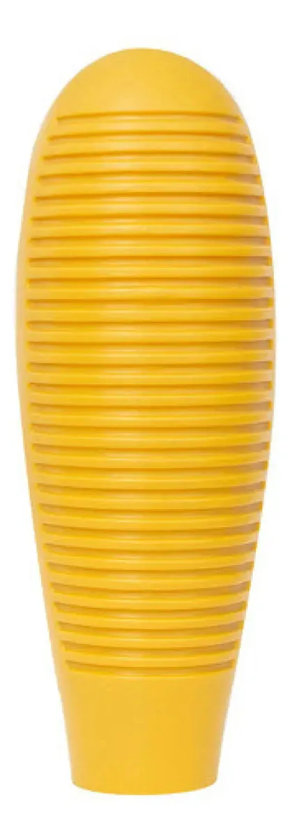 Güiro La Rosa Grande Plástico Amarillo Sin Raspador