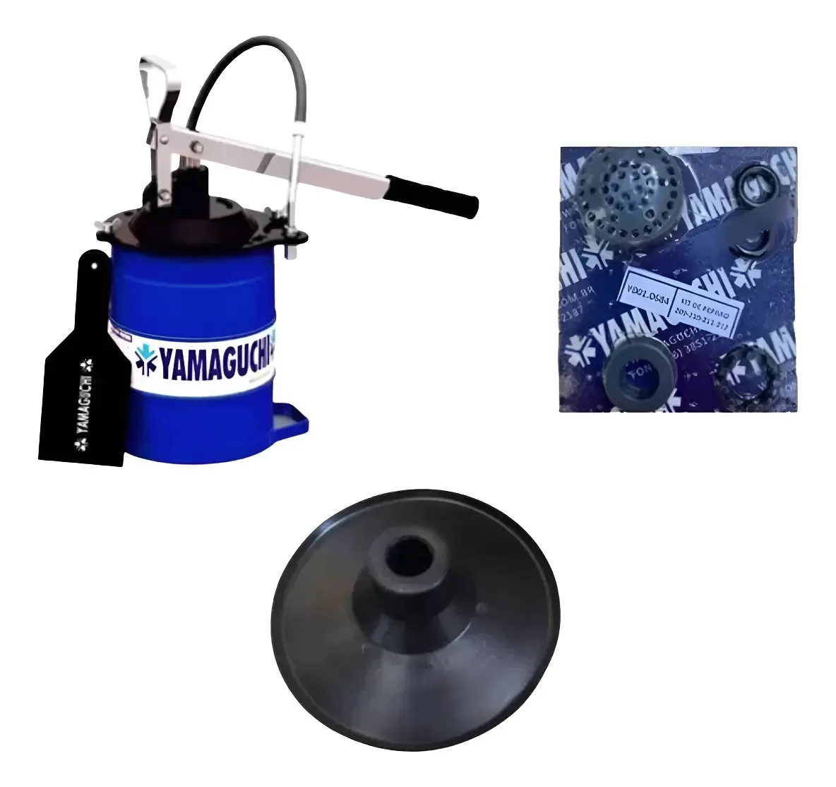 Bomba de Engraxar Yamaguchi para Graxa Com Reparo e Disco Raspador