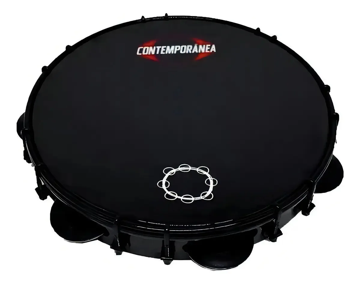 Pandeiro Contemporânea Carlos Café 11'' Profissional Preto