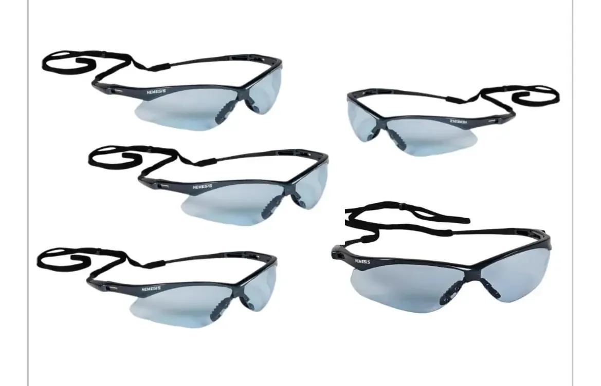 Pacote de óculos de proteção e proteção Blue Litmus com 5 unidades de vidro azul transparente