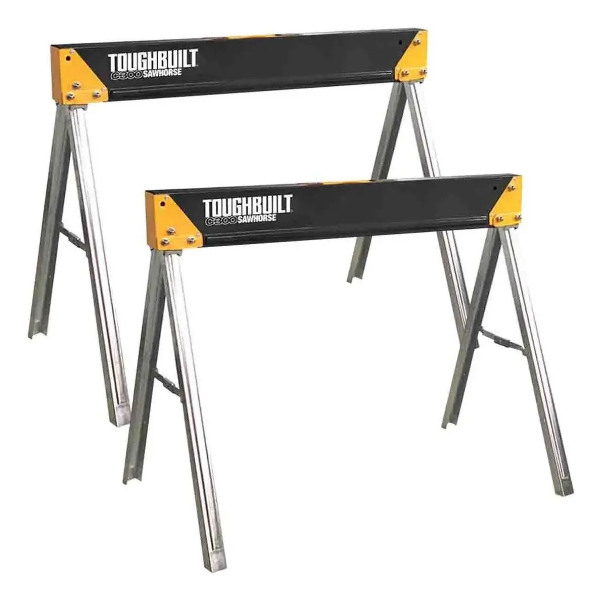 Mesas de trabalho de cavalete portáteis Carpenter Toughbuilt, 2 unidades