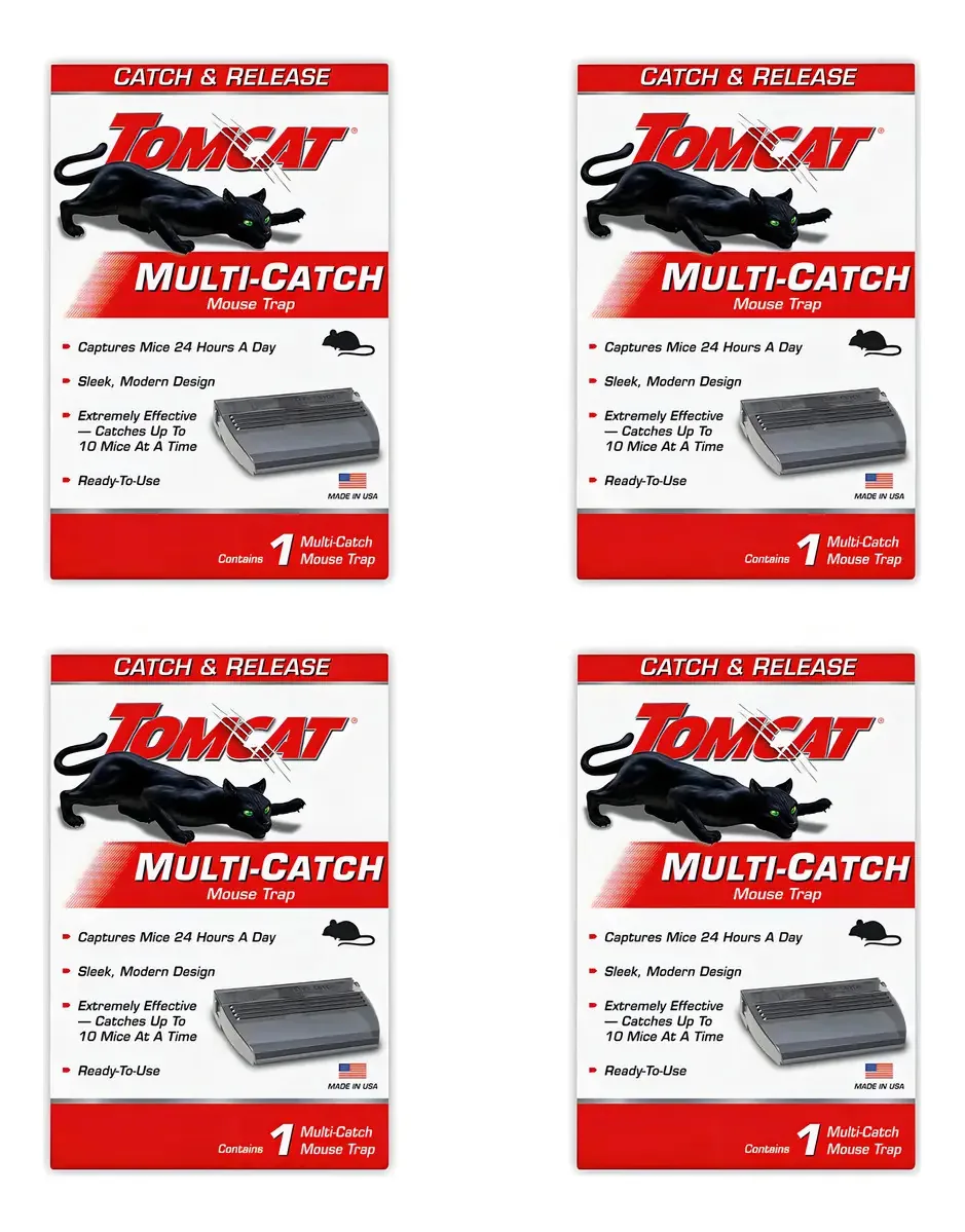 Tomcat Armadilha para Ratos Live Catch (1 Caixa com 4 Armadilhas)