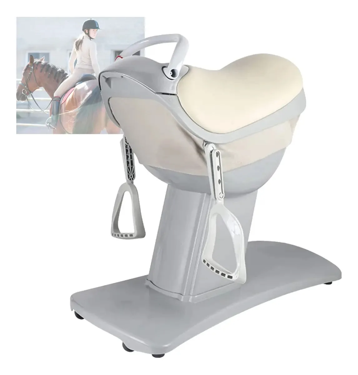 Zannza Máquina de Equitação Elétrica, Treinador de Reabilitação Funcional Equestre, Equipamento de Fitness Doméstico, Queimador de Gordura, Fitness de Ciclismo e Exercício Aeróbico