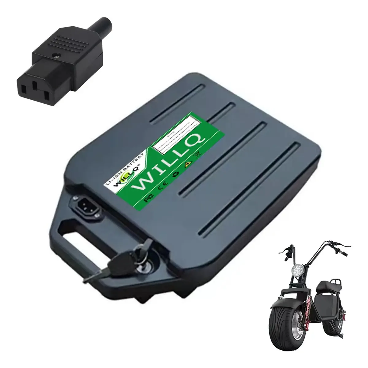 Bateria WILLQR 18V 2.0Ah - Pacote com 2 Unidades para Ferramentas Elétricas - Compatível com Múltiplos Modelos.
