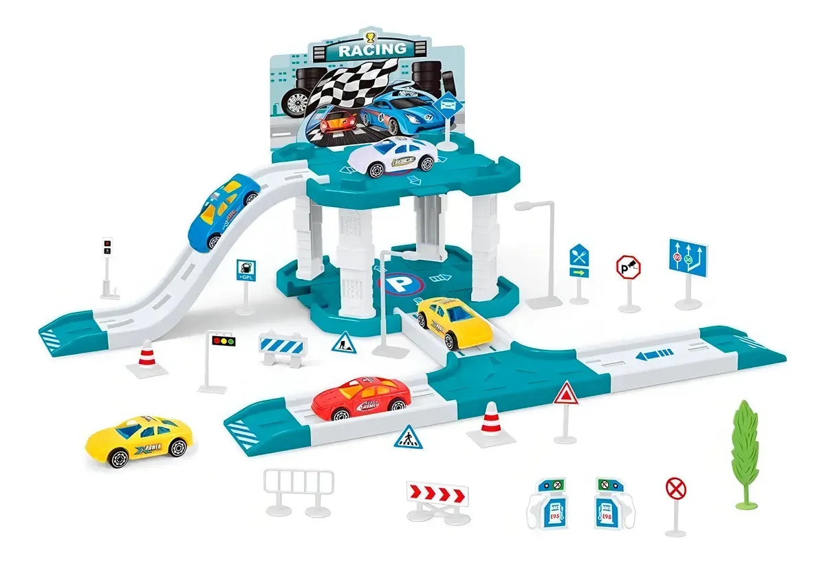 Estacionamento E Garagem Infantil Completo