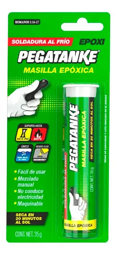 Massa Epóxi Pegatanke 35g Solda a Frio 20 Min