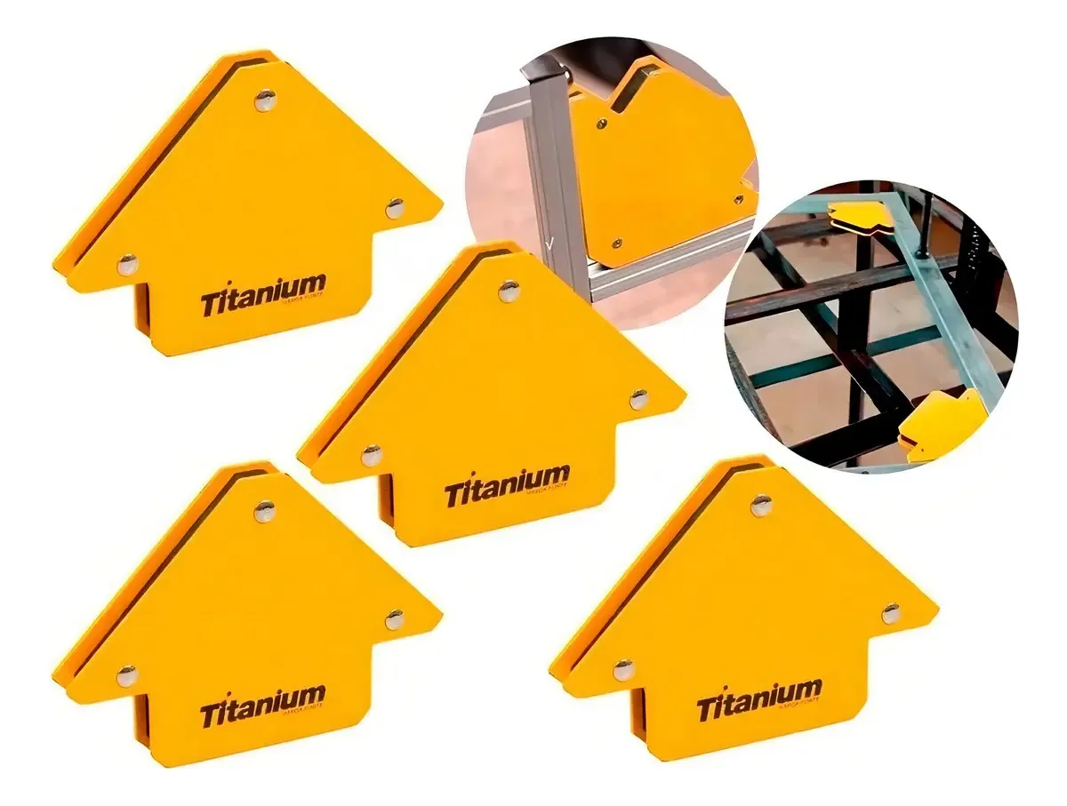 4 Esquadro Magnético Para Inversora Solda 12kg Serralheiro