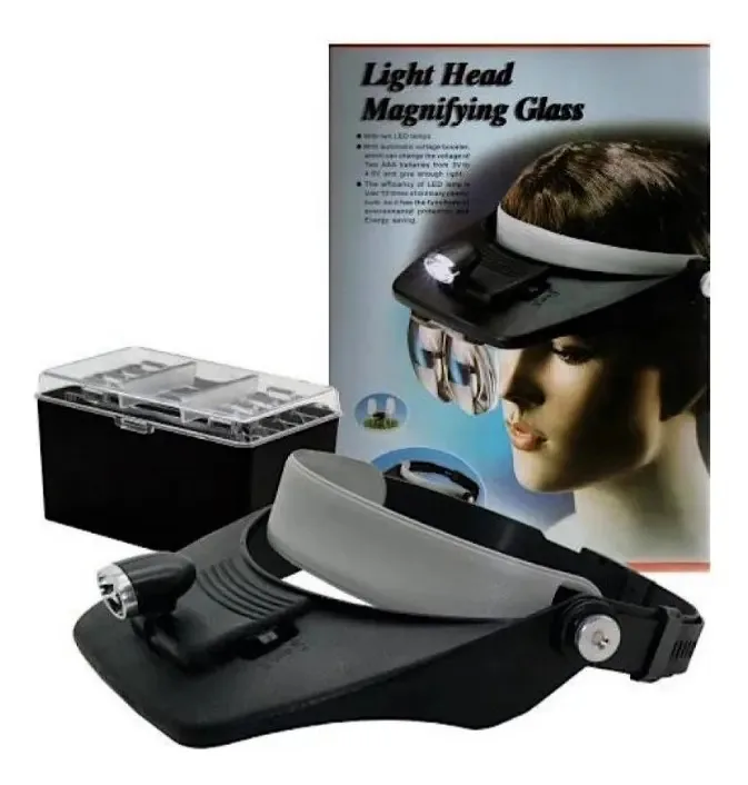 Lupa Scintillo Head com luz LED